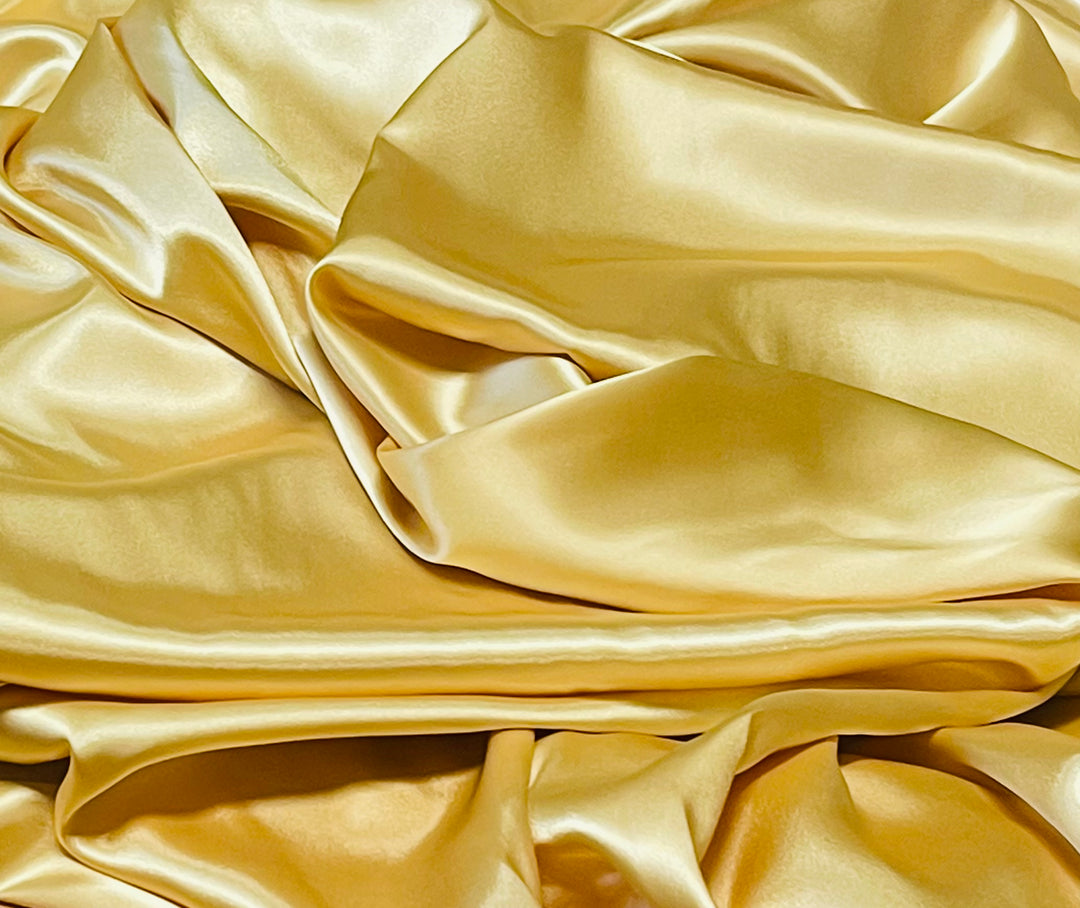 Charmeuse satin fabric by the yard -   Maize solid