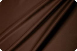 Charmeuse satin fabric by the yard -  Chocolate Brown solid