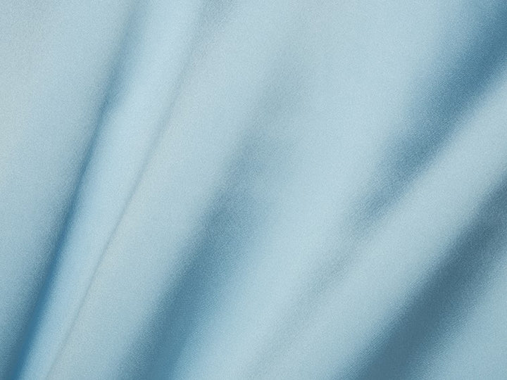 Charmeuse satin fabric by the yard - Blue  solid