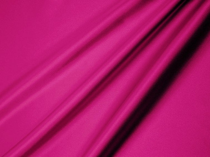 Charmeuse satin fabric by the yard - Magenta soild