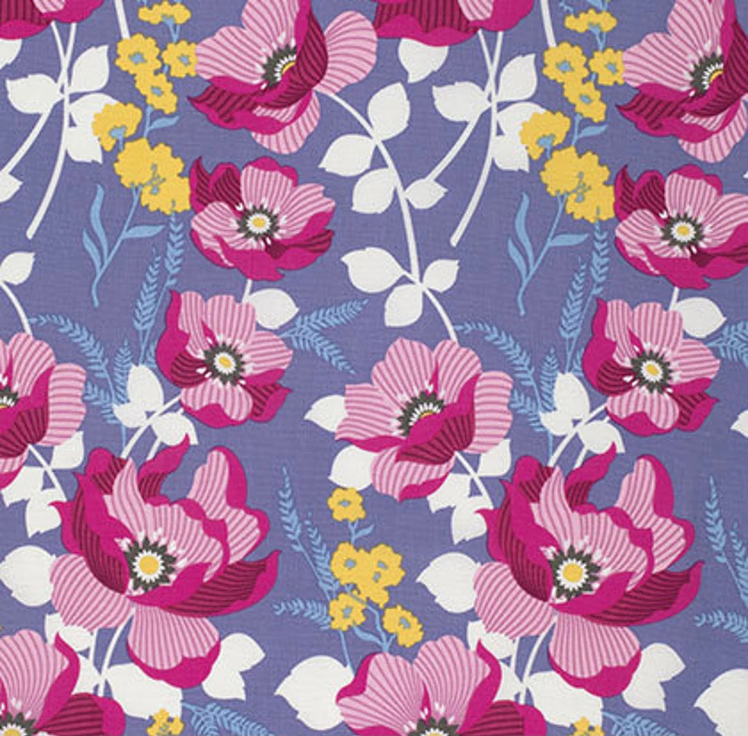 Cotton Quilting Fabric by the yard - Joel Dewberry  - Monarch - Fuchsia