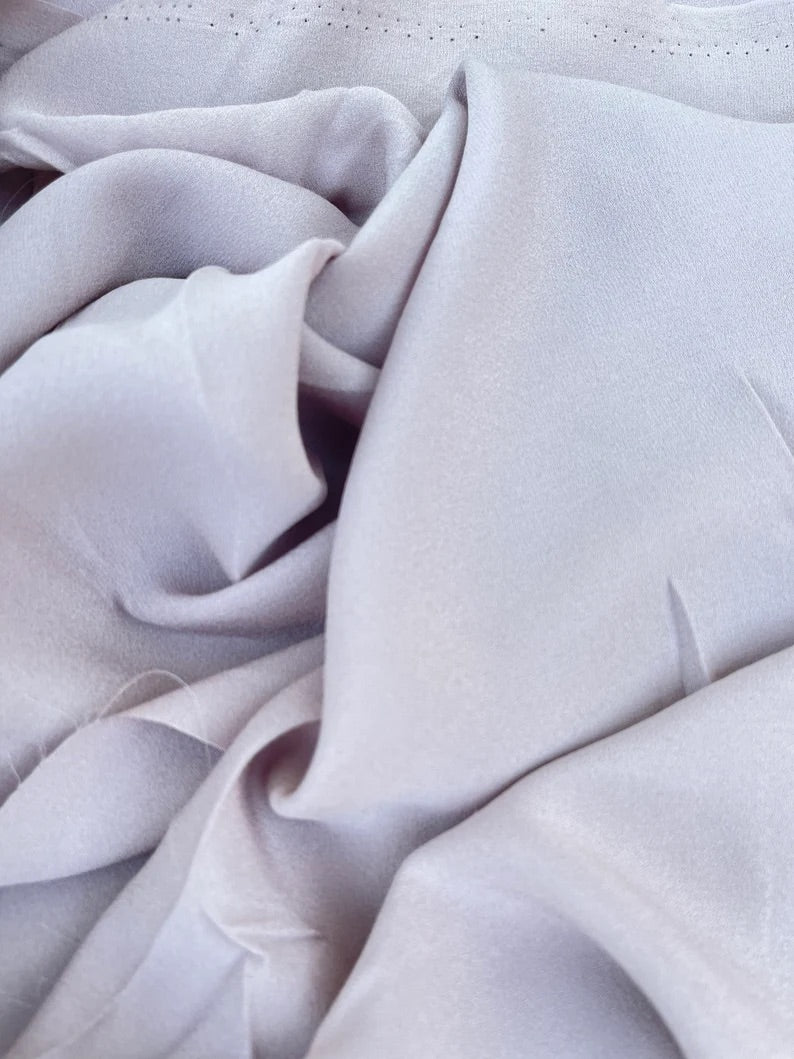 Crepe De Chine Fabric | Silk Fabric by The Yard | MONSARFABRICS