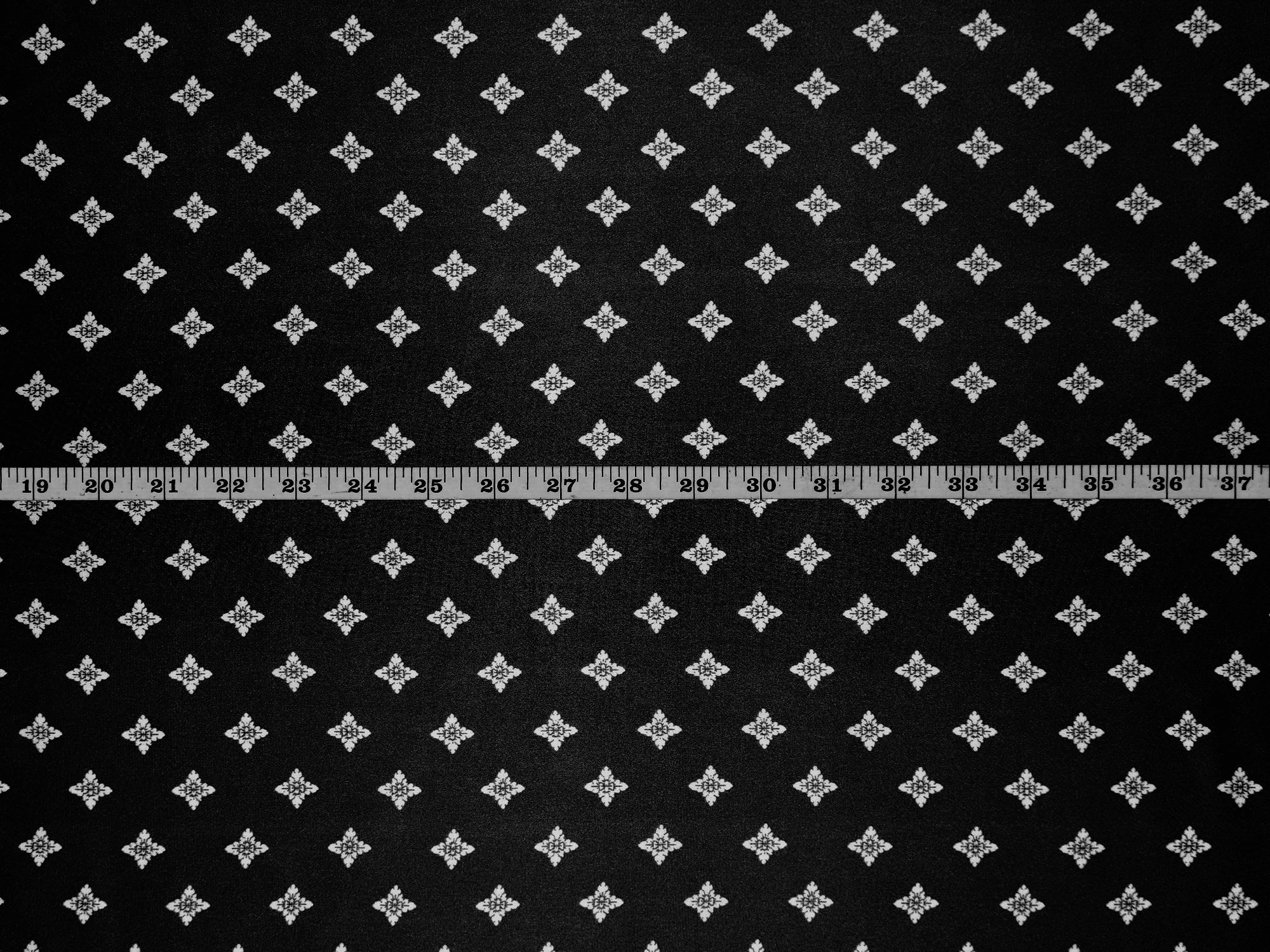 Charmeuse satin fabric by the yard - Black Diamond Print – MONSARFABRICS