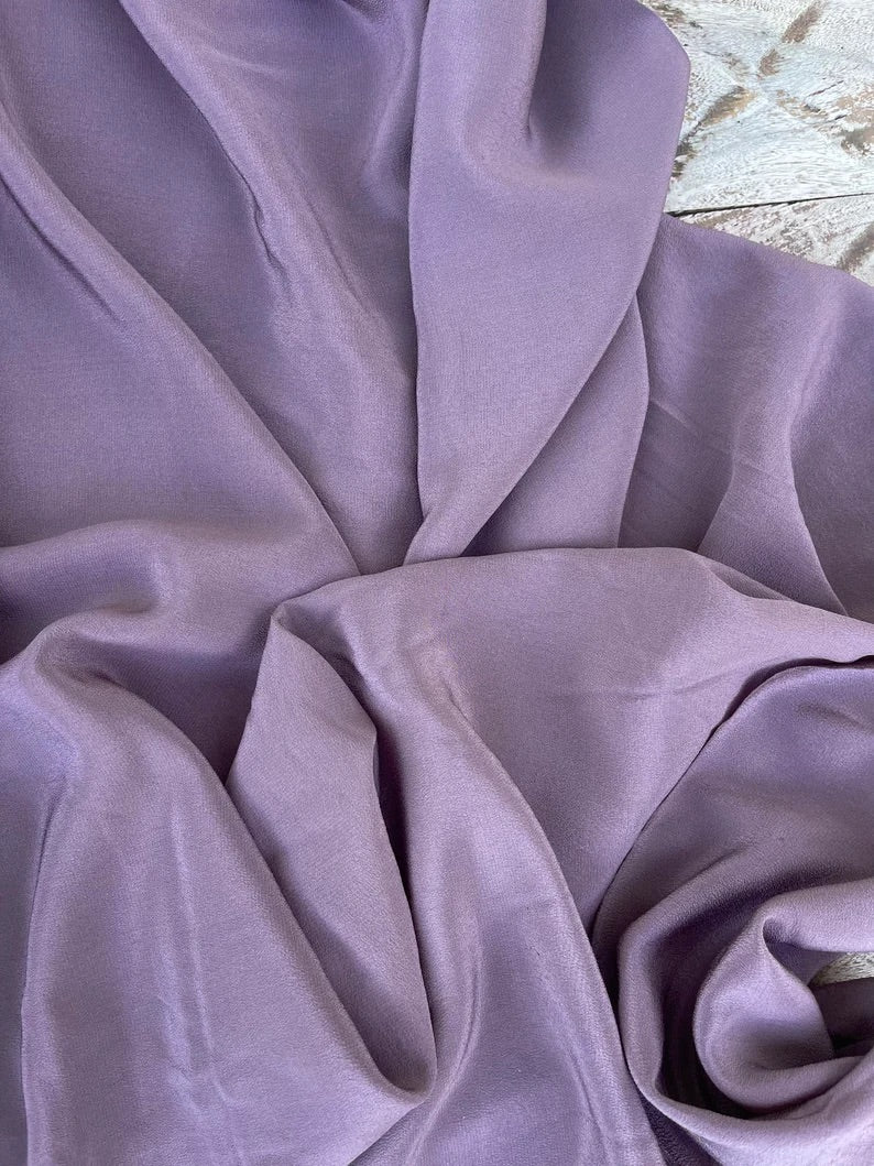 Crepe De Chine Fabric | Silk Fabric by The Yard | MONSARFABRICS